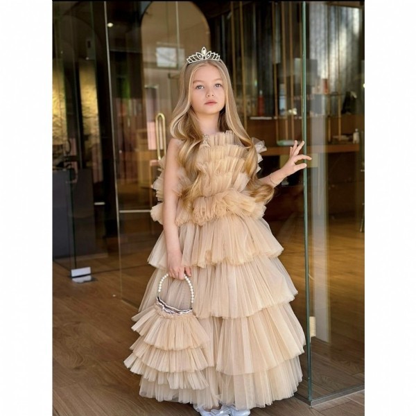 WHOLESALE GIRL DRESS WITH CROWN